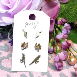 Cute dinosaur earrings set of 3  🦕🦖
